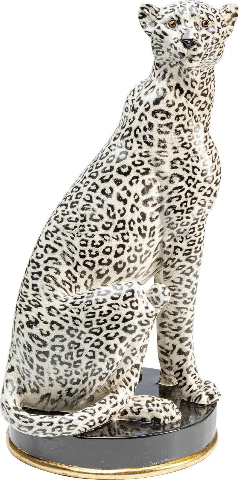 KARE DESIGN Dekofigur Gepard Schwarz Polyresin