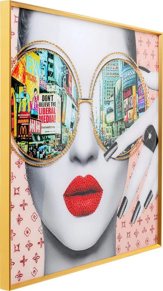 KARE DESIGN Gerahmtes Bild Times Square View Bunt