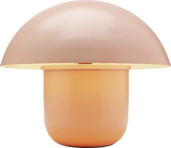 KARE Tischlampe Mushroom, orange, Stahl, Höhe 27 cm