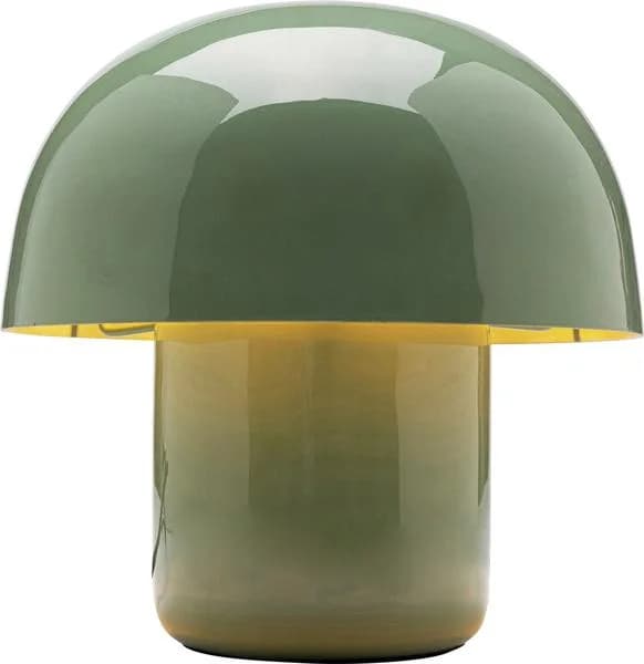 KARE Tischleuchte Mushroom, salbeigrün, Metall, 20 cm, E14