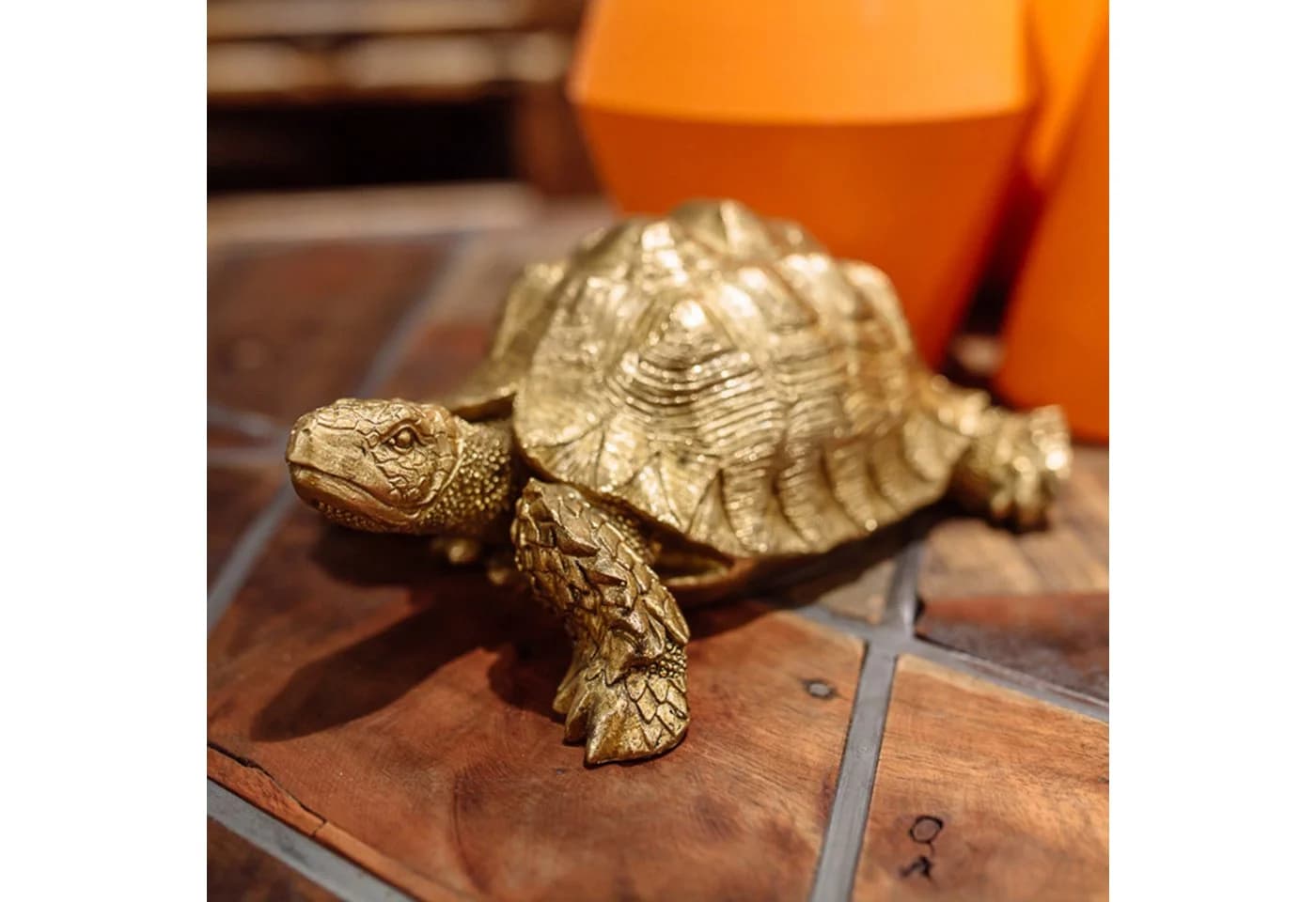 Kare Design Dekofigur Schildkröte Gold