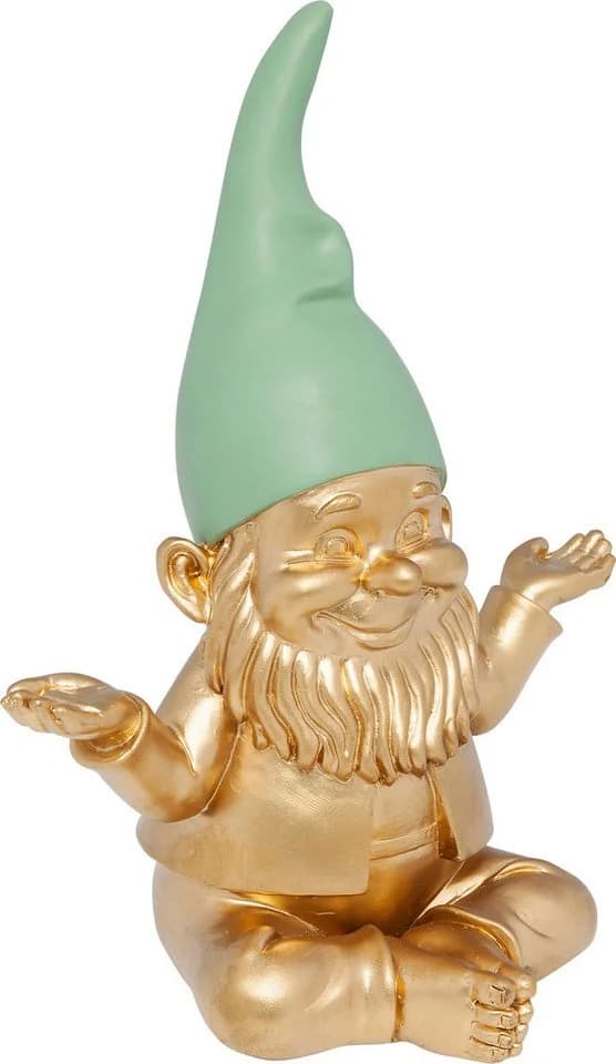 KARE DESIGN Dekofigur Zwerg Meditation Gold
