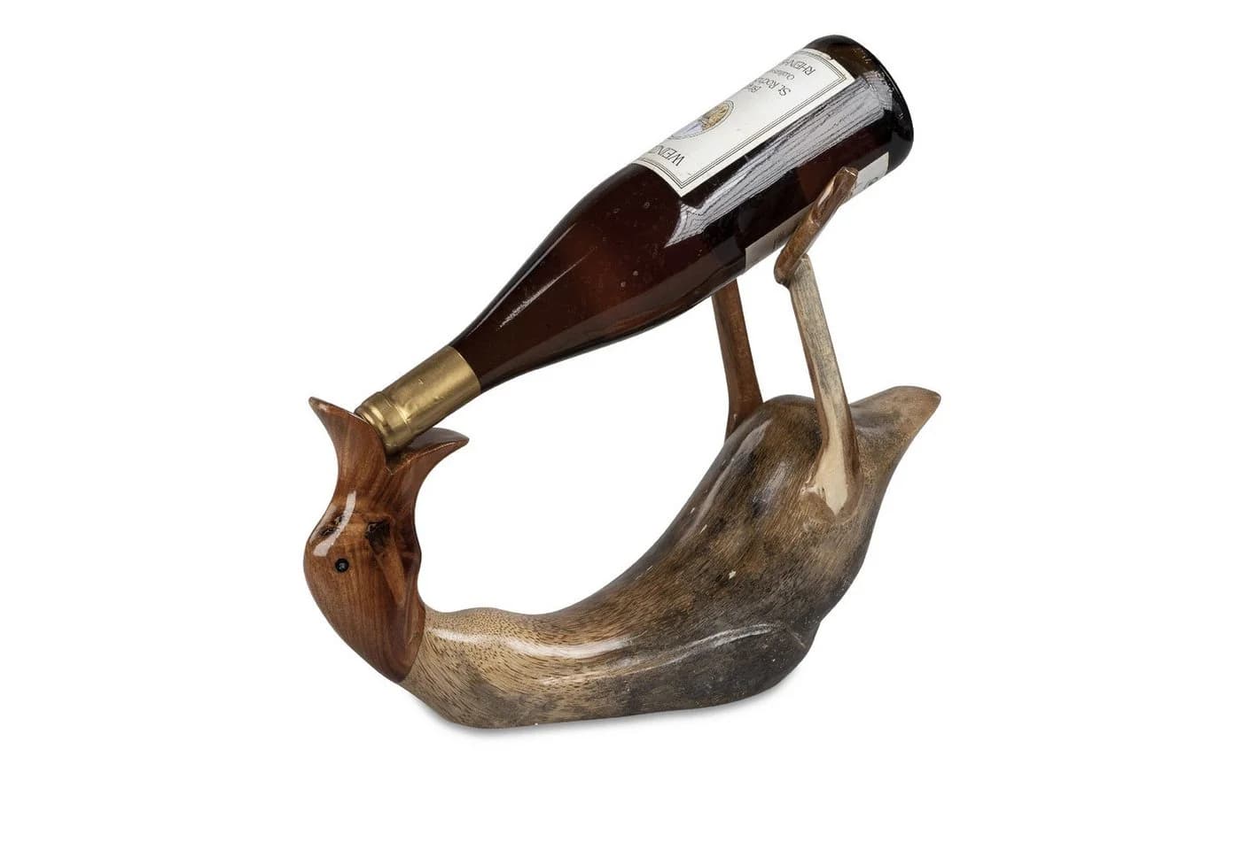 formano Flaschenhalter Ente Trinkend 34cm Holz