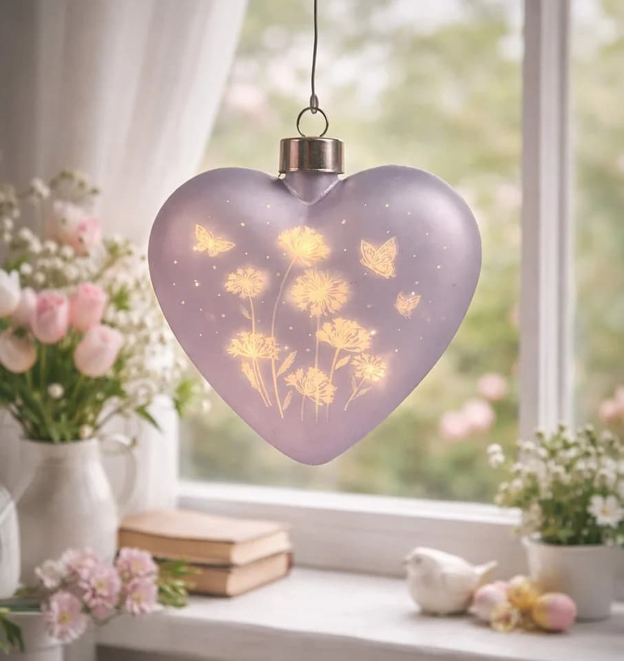 formano Hängedekoration Blumenwiese mit Timerfunktion, Lila, Blumenwiesen-Motiv