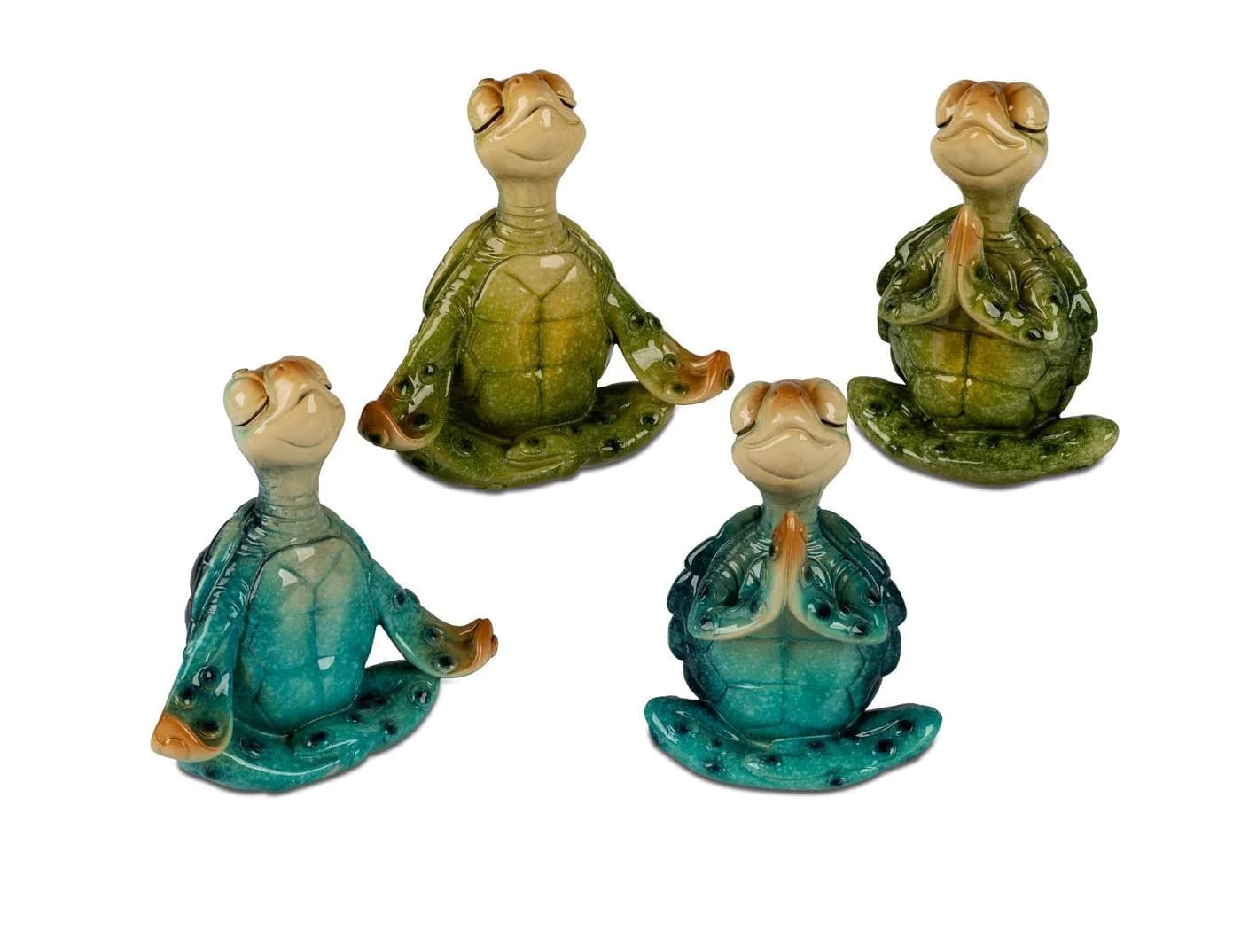 formano Dekofigur Harry Schildkröten Yogagruppe Grün/Blau