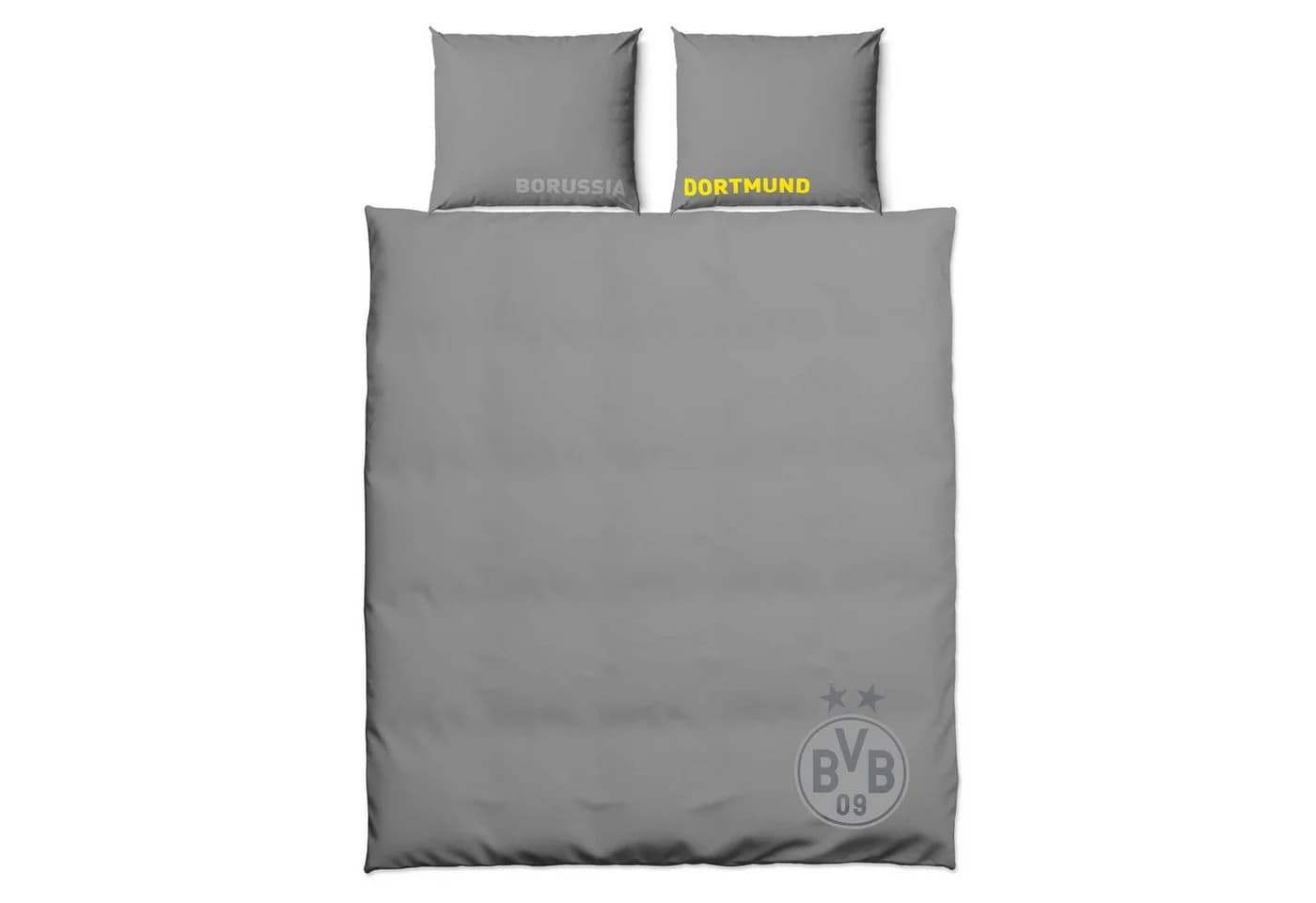 BVB Wendebettwäsche 200 x 220, 100 % Baumwolle, 3-teilig