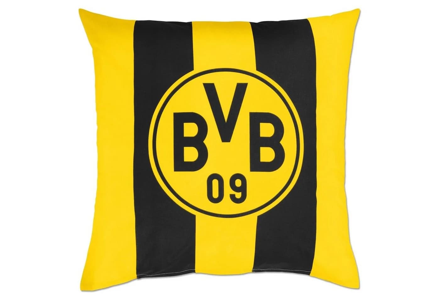BVB Bettwäsche Blockstreifen 135 x 200 cm 100 % Baumwolle Schwarz-Gelb