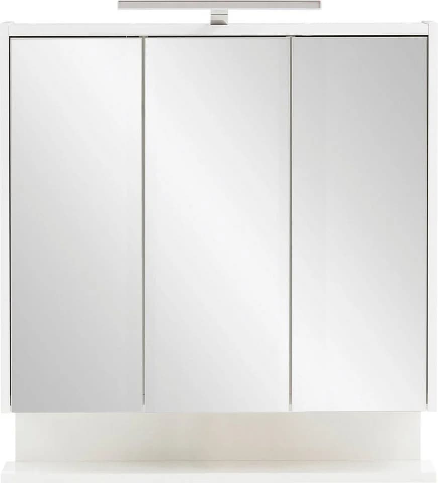 Spiegelschrank INOSIGN List Weiß Glanz mit LED und 3 Spiegeln