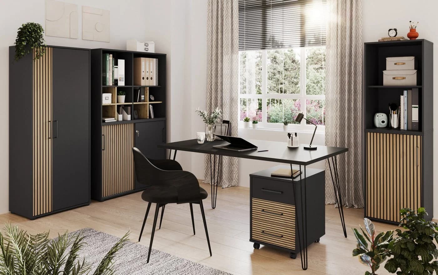 Schildmeyer Schreibtisch Hank 140 cm Metallfüße