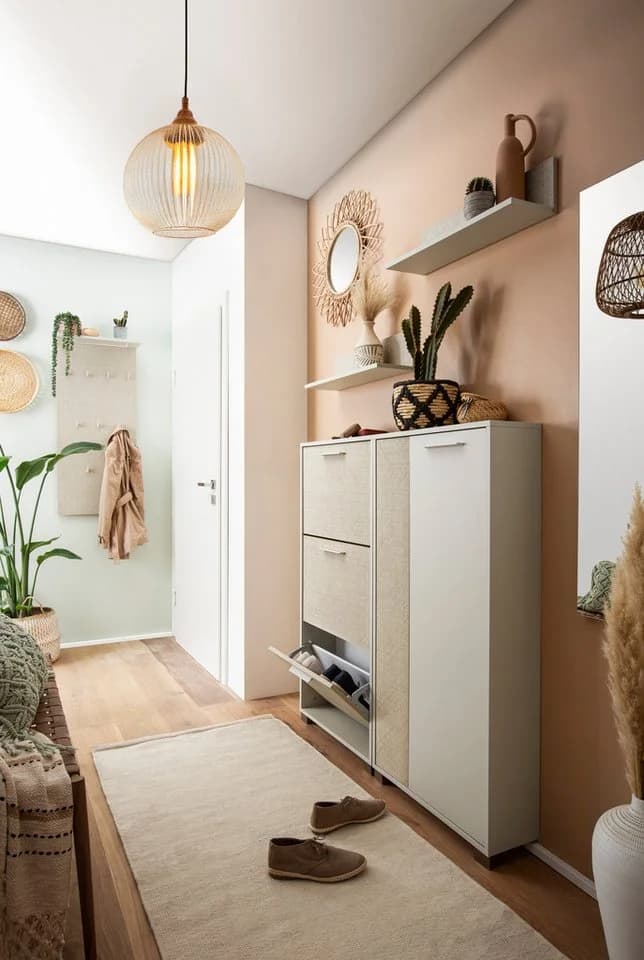 SCHILDMEYER Edno Garderobenpaneel 50 cm Breite Cremebeige Holzwerkstoff