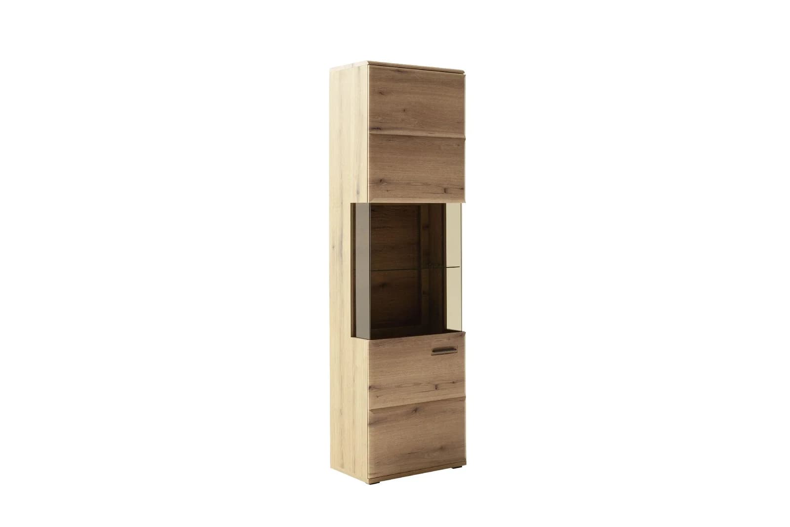 Harper Vitrine MAIHAR Braun Eiche Evoke Glas