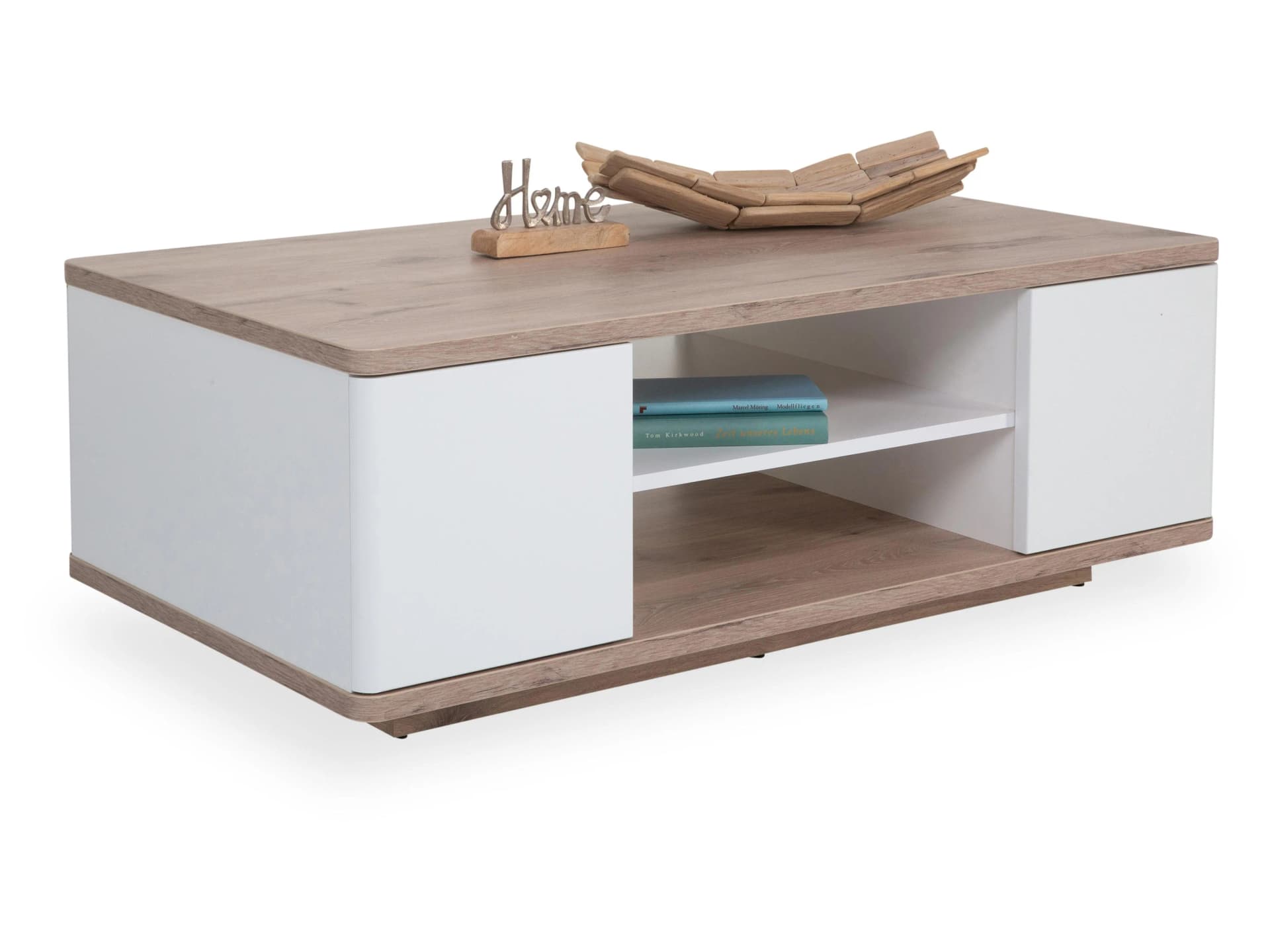 MCA furniture Couchtisch Palermo 115x65 Soft white / Viking Oak