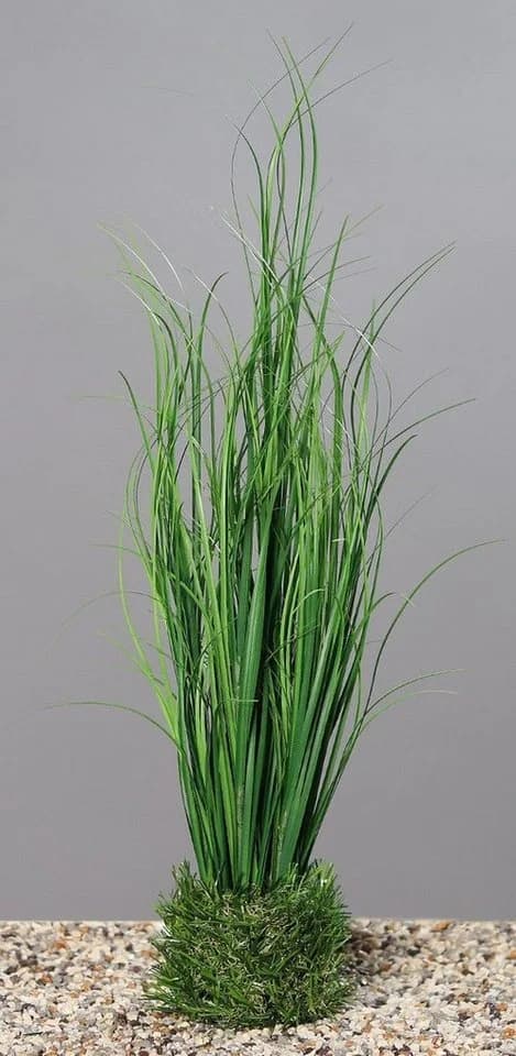 DPI Kunstgras Grasbusch im Topf Grün ca. 40 cm