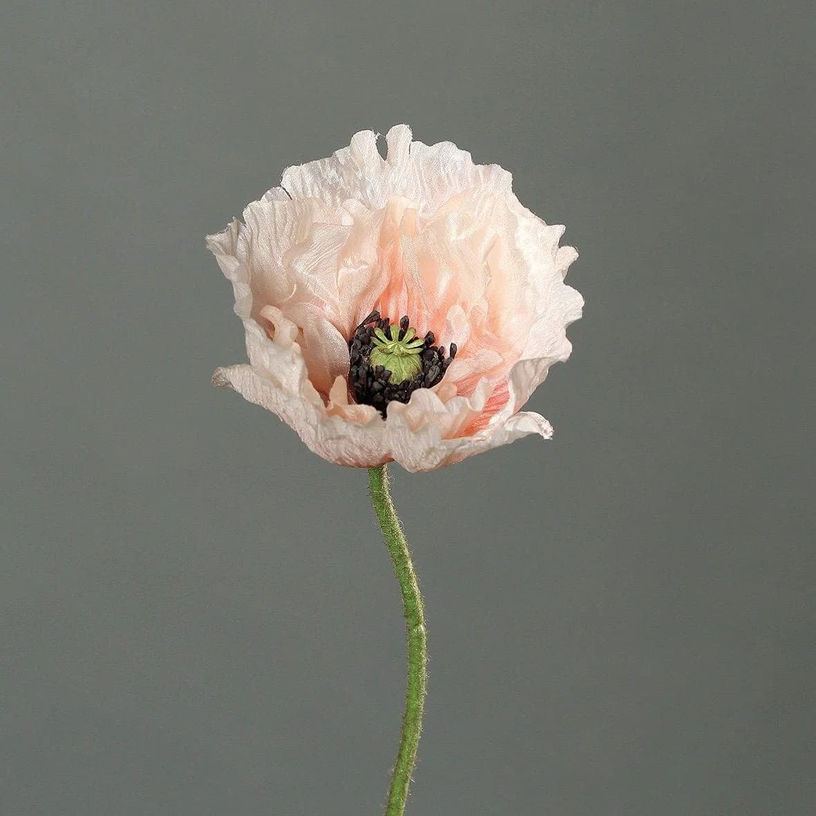 Kunstblume MOHN Kunststoff Dekoration Orange DPI