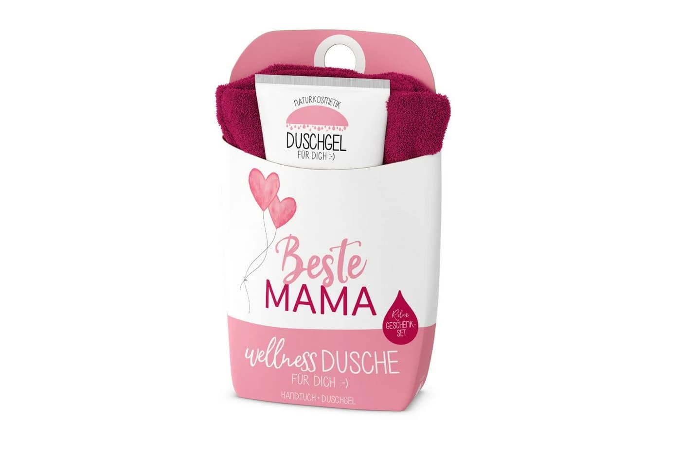 La Vida Wellness-Dusche Geschenkset Duschgel Handtuch Mama