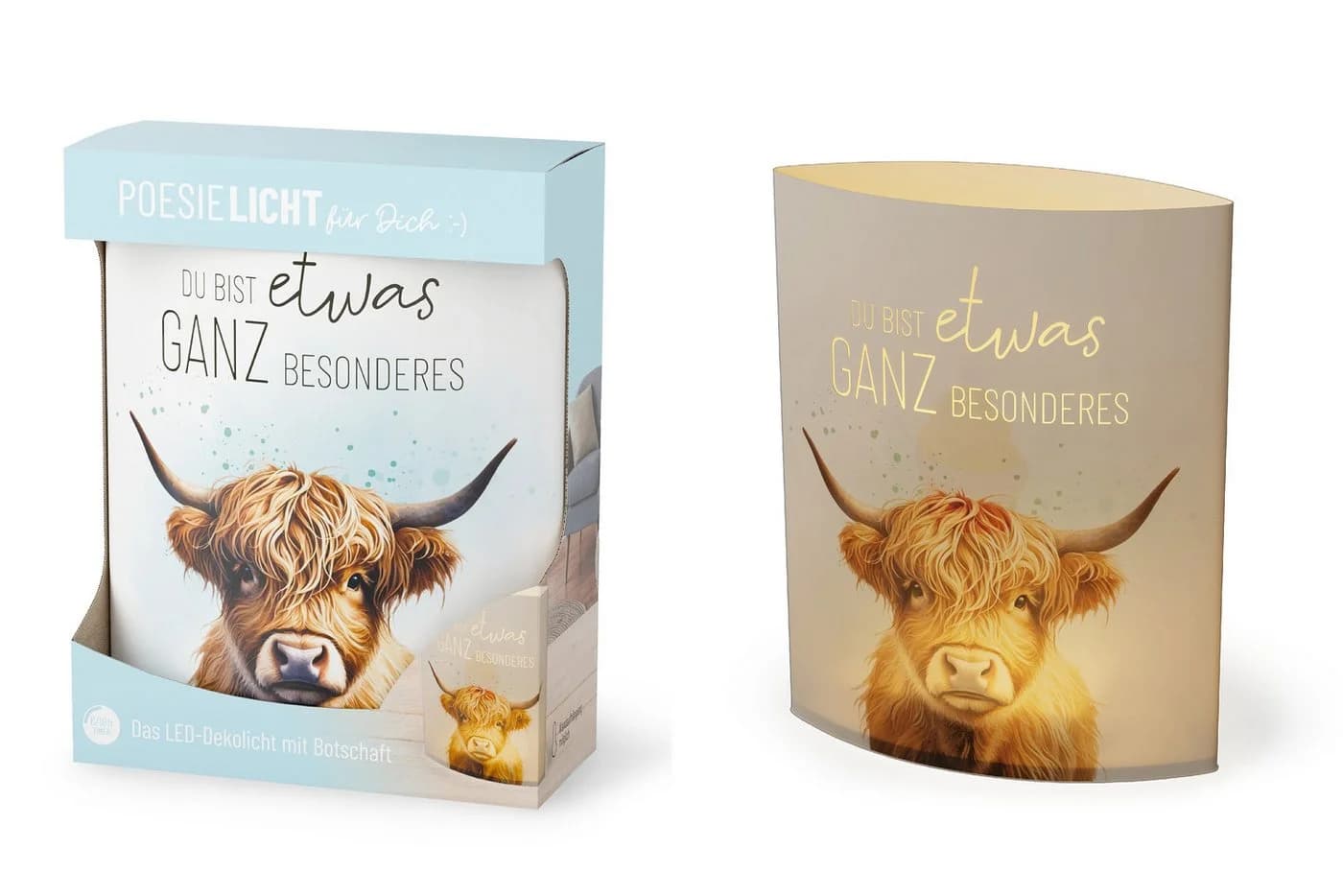 La Vida Poesielicht für Dich LED Nachtlicht Deko Lampe Leuchte Batterie