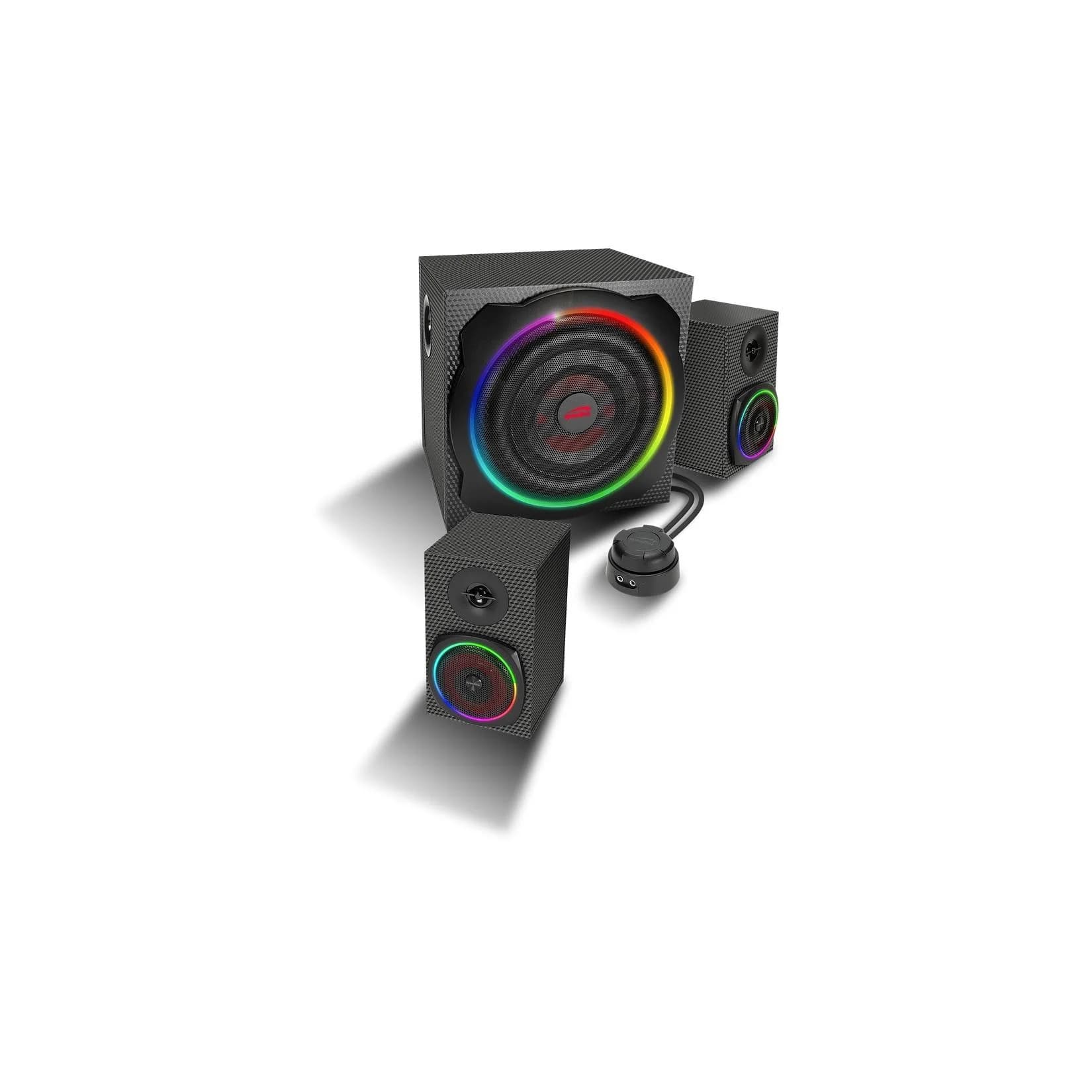 SPEEDLINK GRAVITY CARBON RGB 2.1 Subwoofer System Schwarz