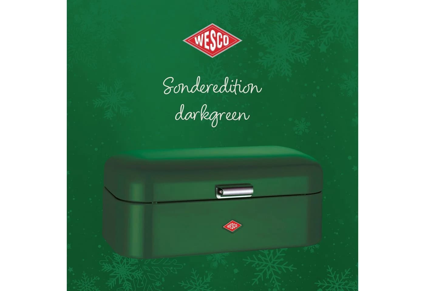 WESCO Grandy Brotkasten Schwarzgrün Stahlblech 25,5 cm