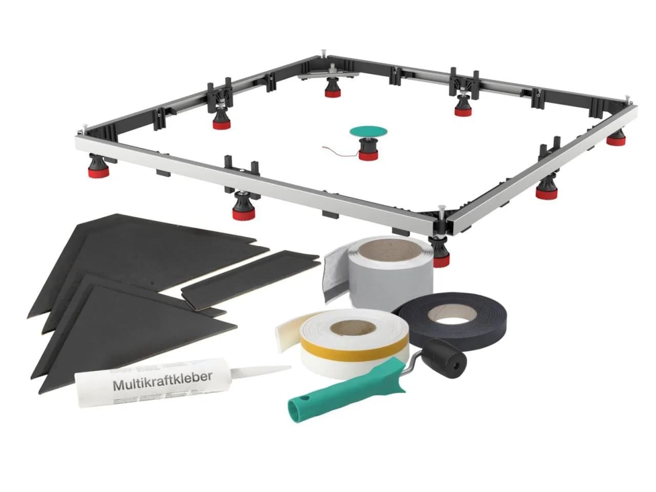 MEPA Duschwannen-Set Montagerahmen SF RE 3S+ 182126 für Acrylbadewannen