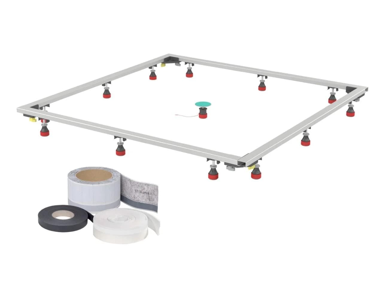 Mepa Duschwannen-Set Mineralgussrahmen SF 3S+ mit Schallschutz