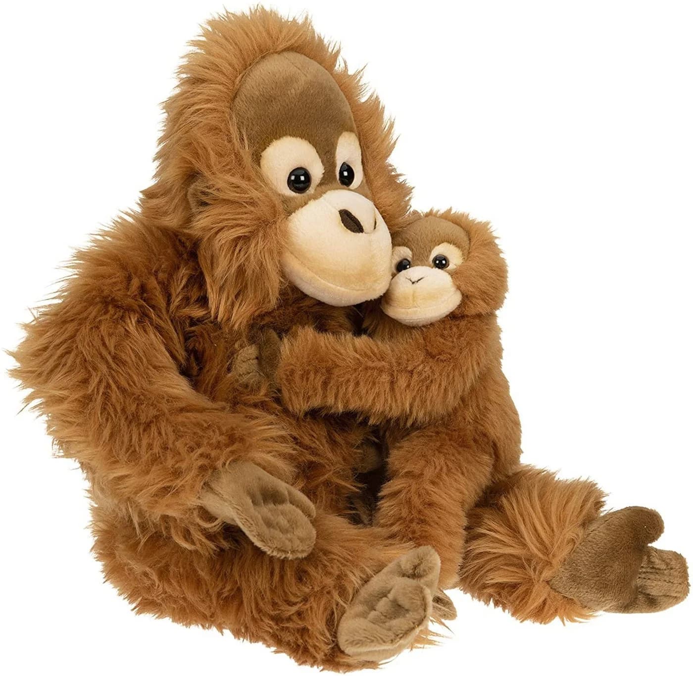 Uni-Toys Orang-Utan mit Baby 30 cm Plüschtier 100 % Recyceltes Füllmaterial