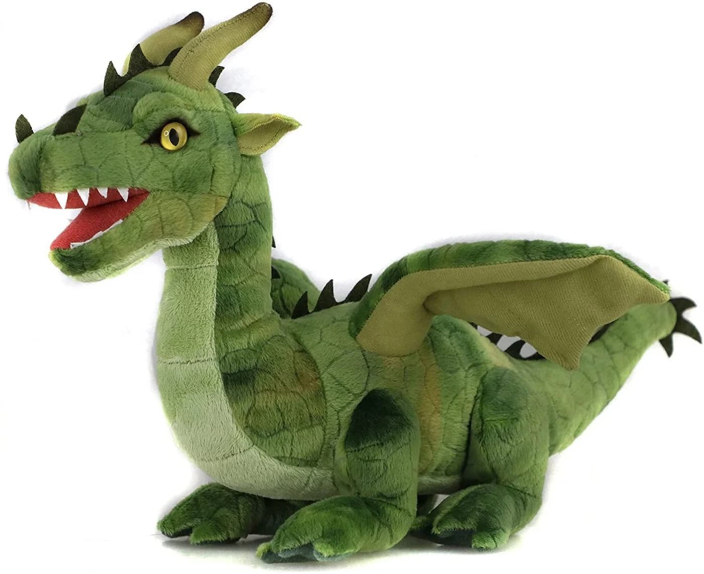 Uni-Toys Kuscheltier Drache Grün Plüschtier mit Flügeln