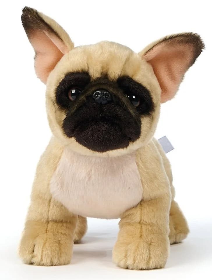 Uni-Toys Kuscheltier Französische Bulldogge Beige Plüschtier 26 cm