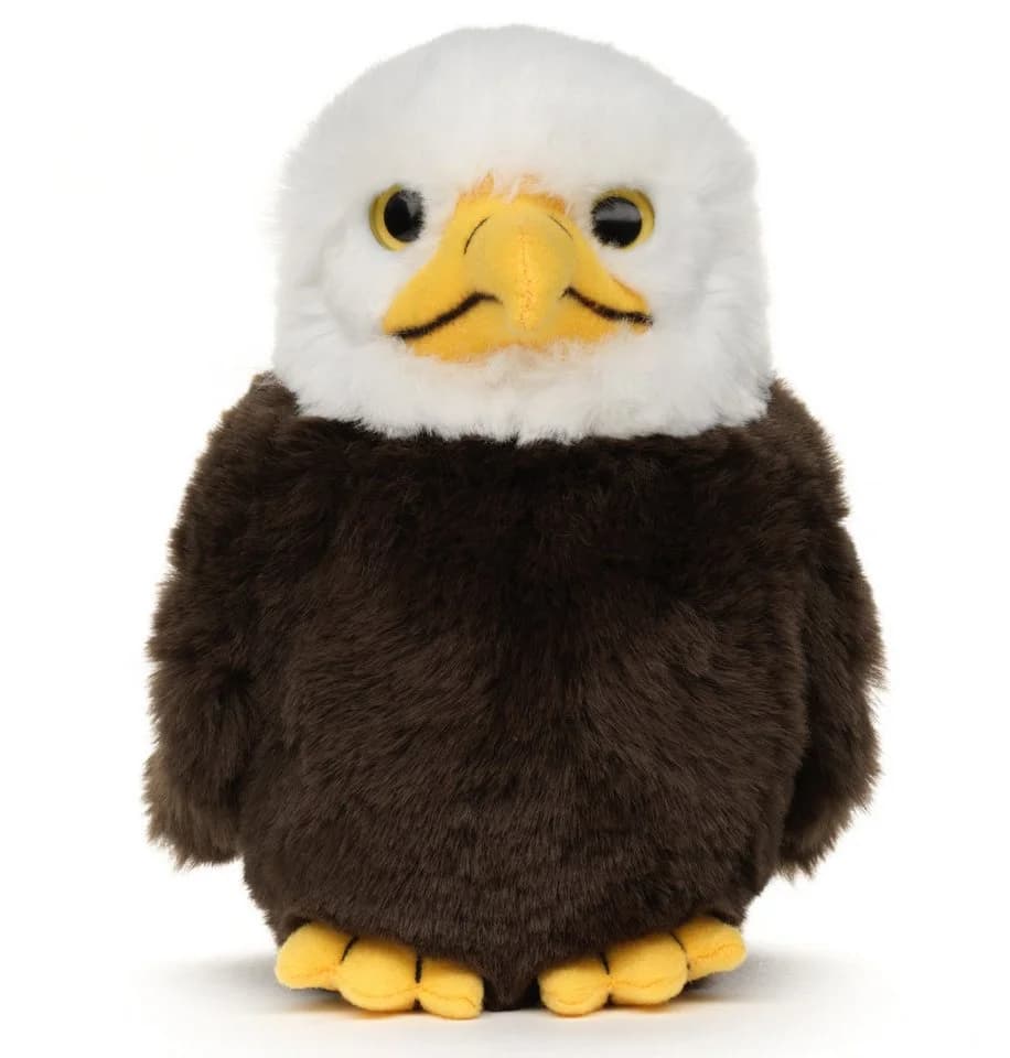 Uni-Toys Kuscheltier Weißkopfseeadler Baby Plüsch-Vogel Weiß