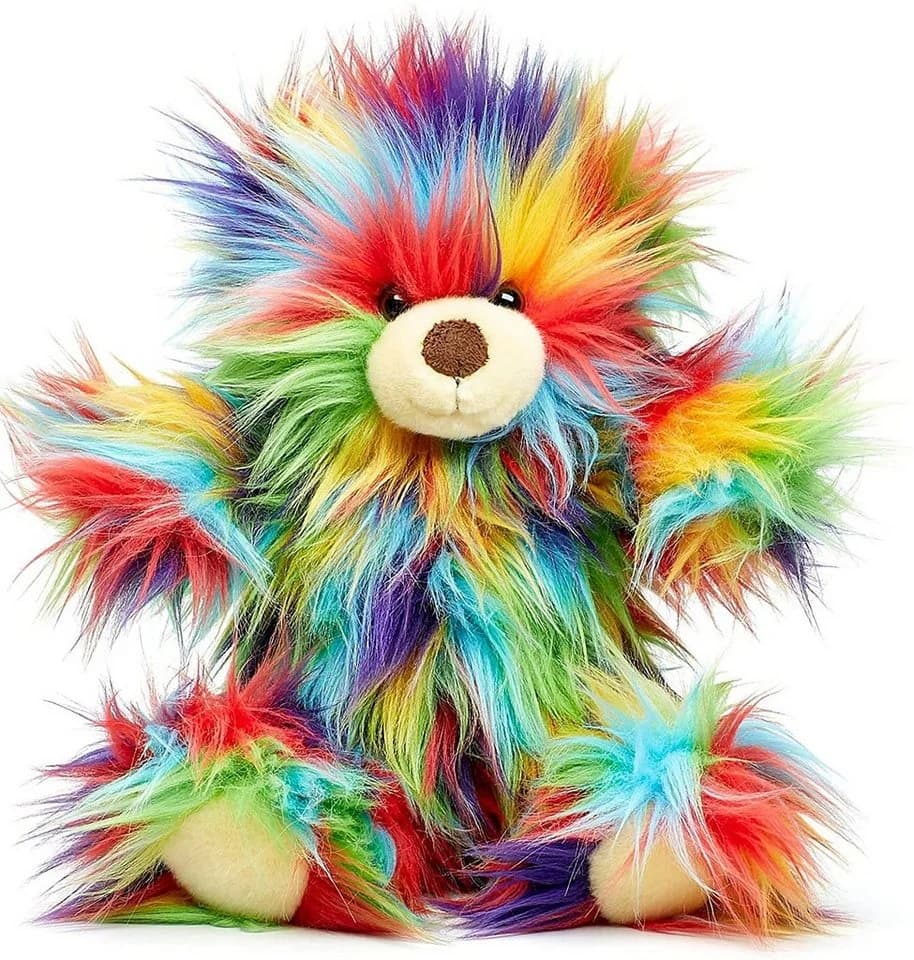 Uni-Toys Kuscheltier "Pipbuch" Gute-Laune-Teddy Bunt 23 cm