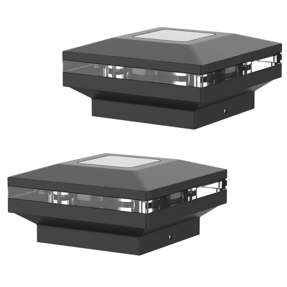IC Gardenstyle Solar Zaunleuchte 2er Set LED warm-weiß