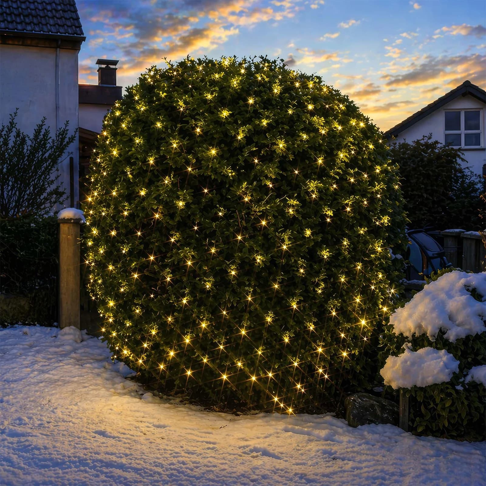OTTO HOME LED-Lichternetz 200x400cm Warmweiß Timer IP44