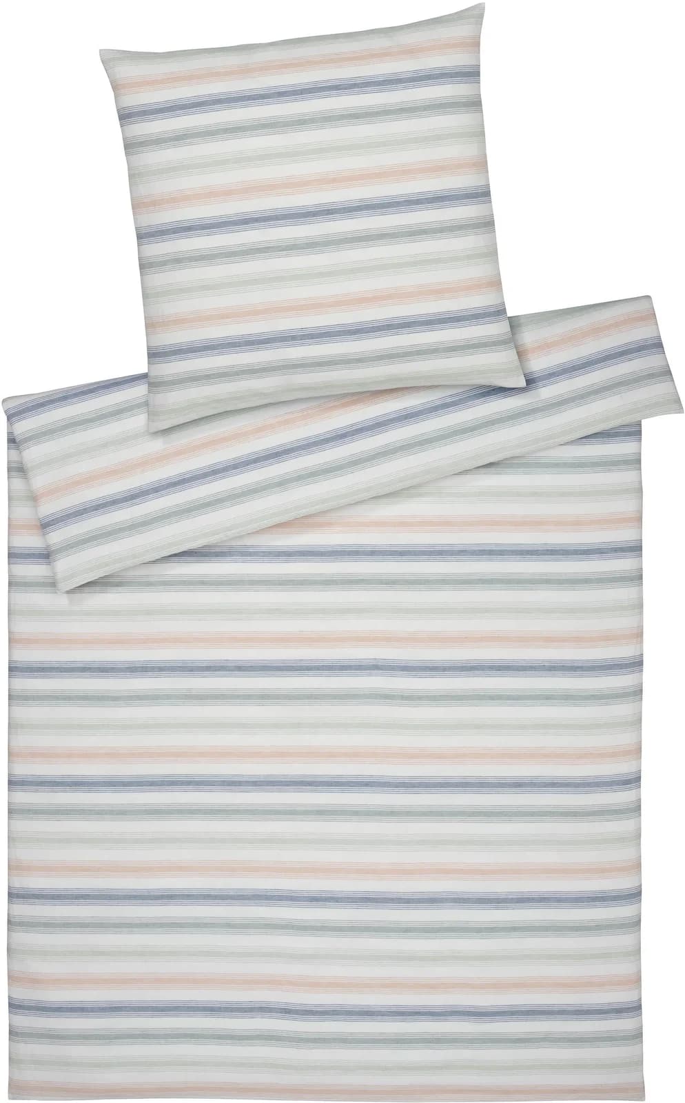 ELEGANTE Bettwäsche Bliss Beige Halbleinen 135x200 cm