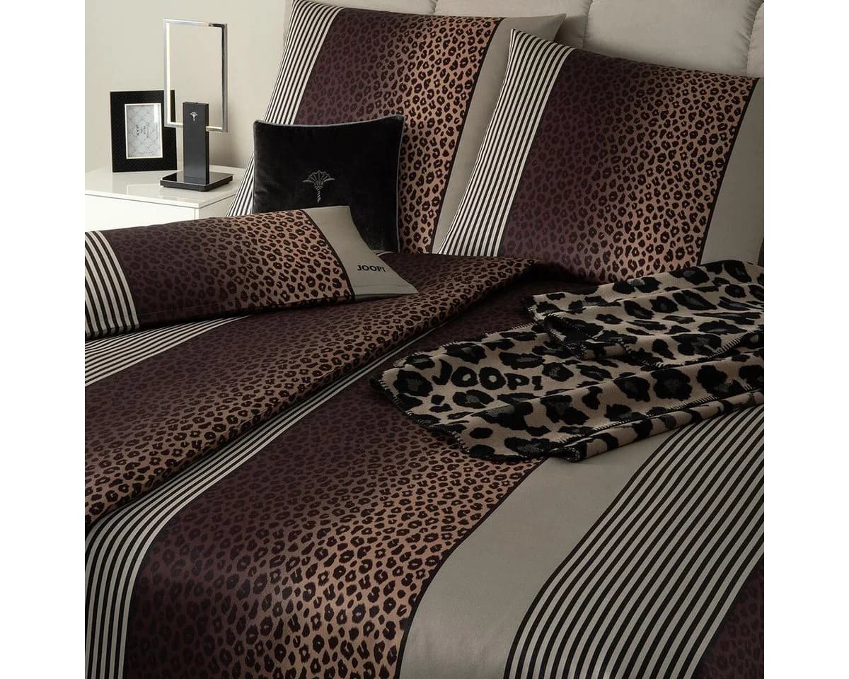 JOOP! Bettwäsche Leo Mako-Satin Taupe 2-teilig
