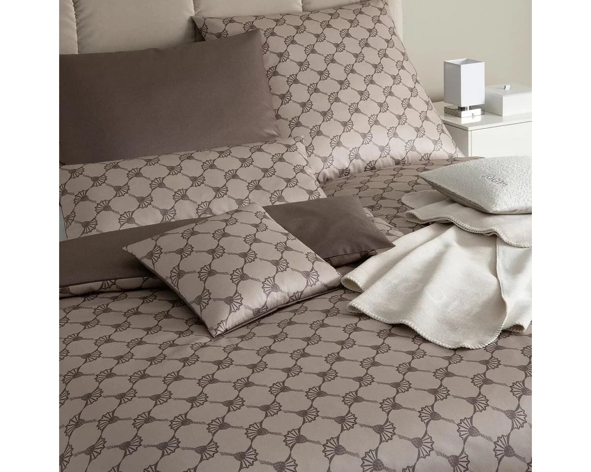 JOOP! Bettwäsche Cornflower Double Mako Satin Taupe 2-teilig
