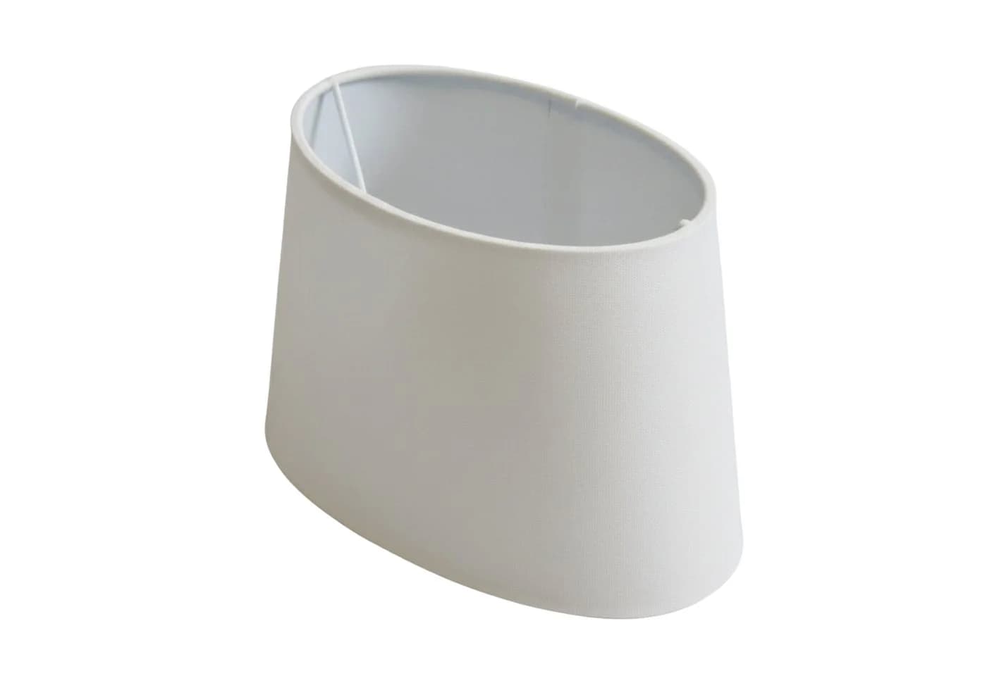 B&S Lampenschirm Oval Velvet Weiß