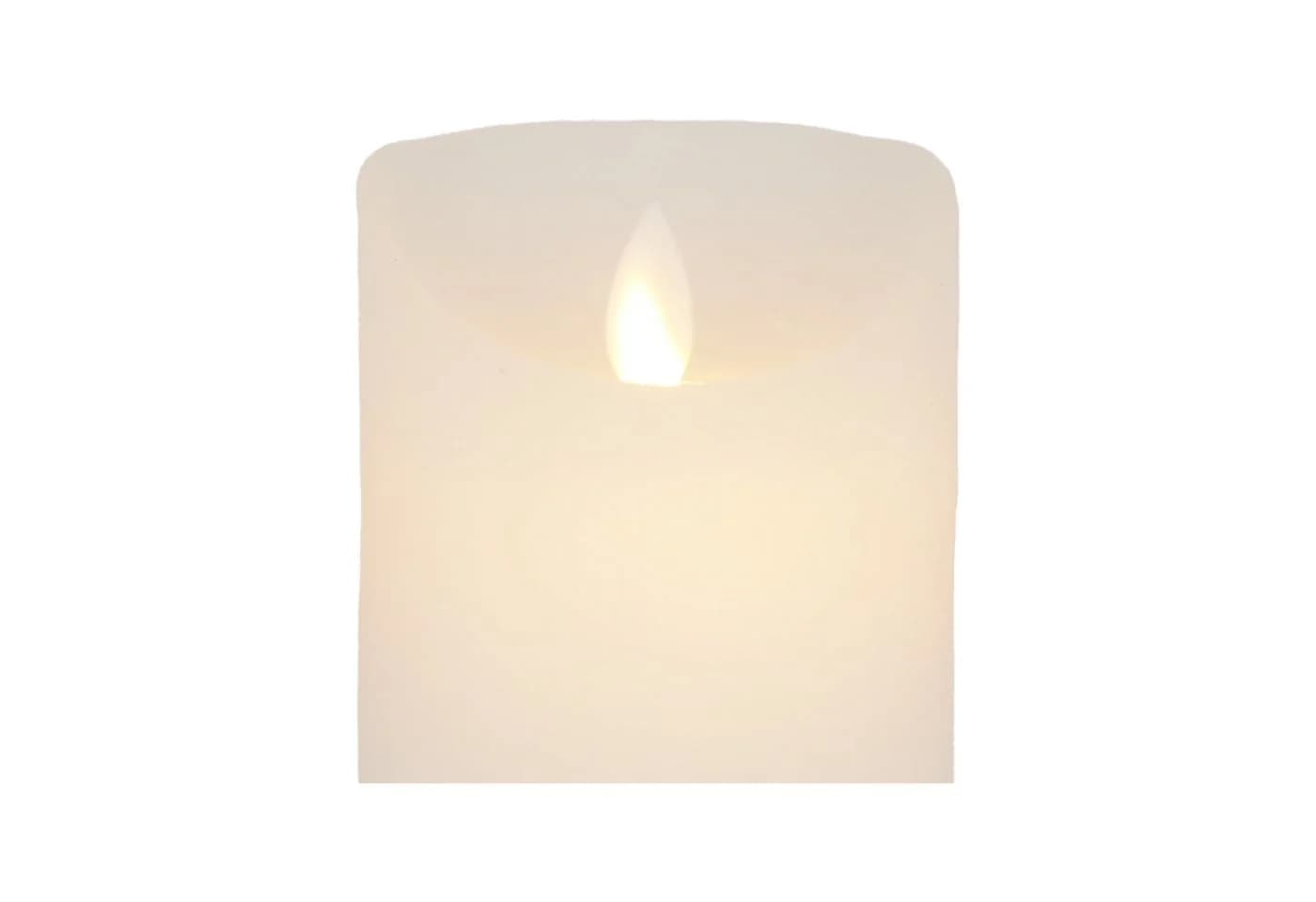 B&S LED-Kerze Echtwachs Flackereffekt Timer