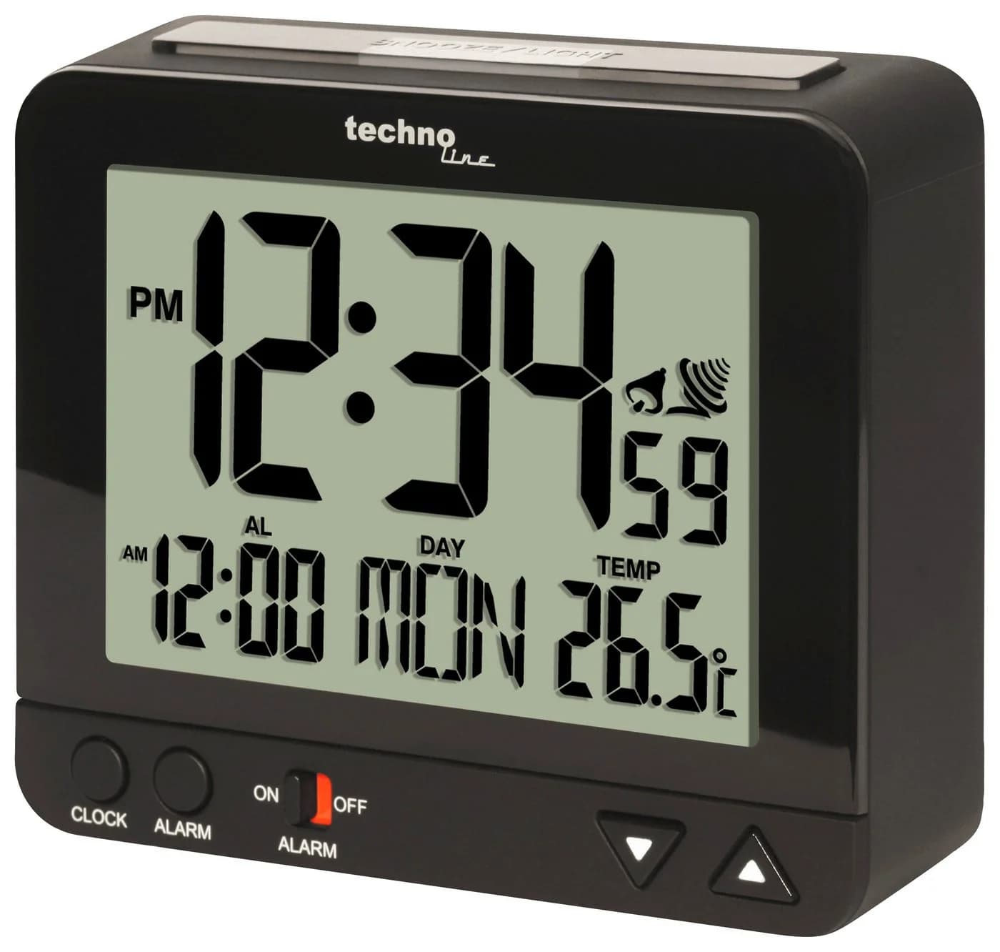 technoline Funkwecker WT 195 mit Nachtlicht und Temperaturanzeige