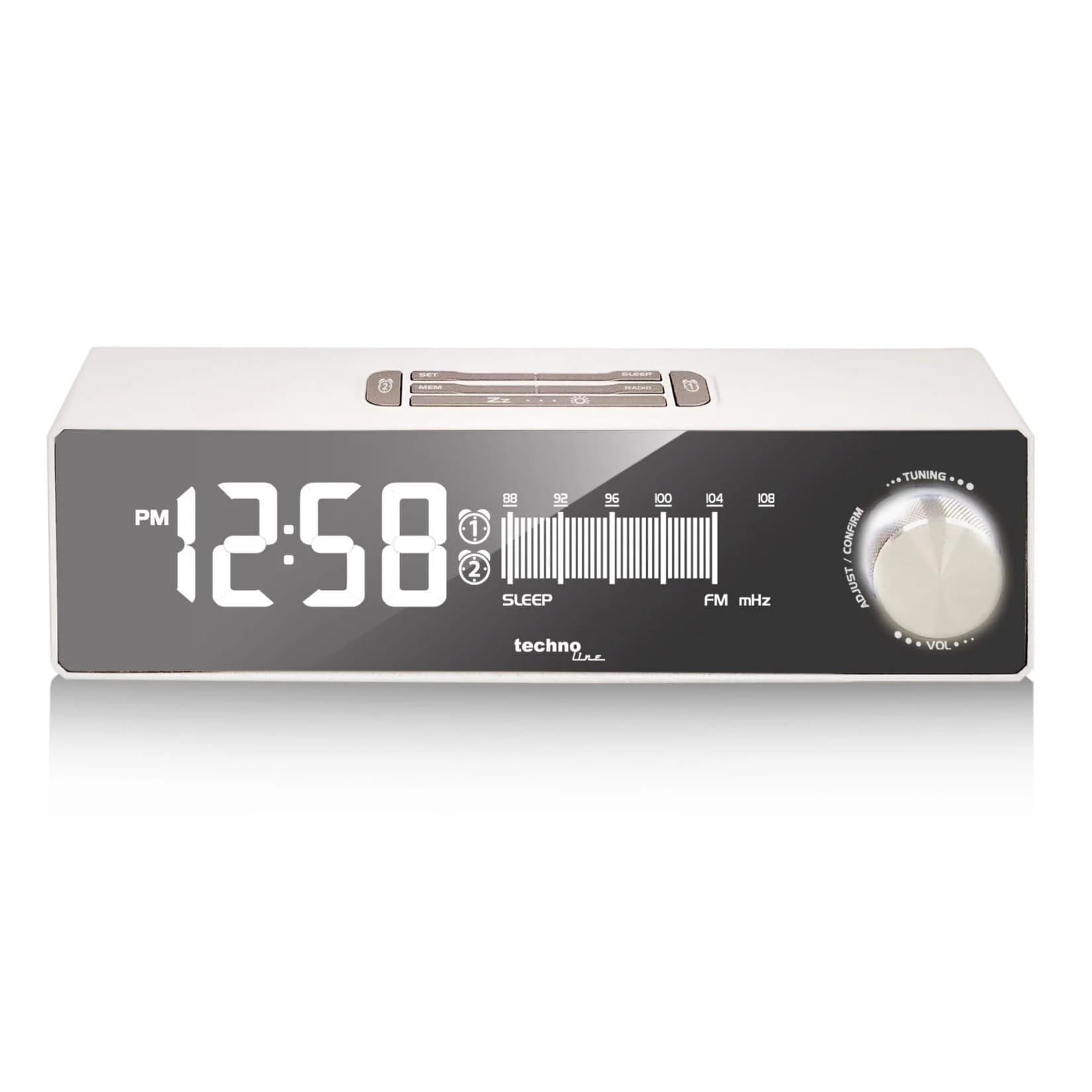 Technoline Radiowecker WT483 mit USB-Ladeanschluss und Dimmerfunktion
