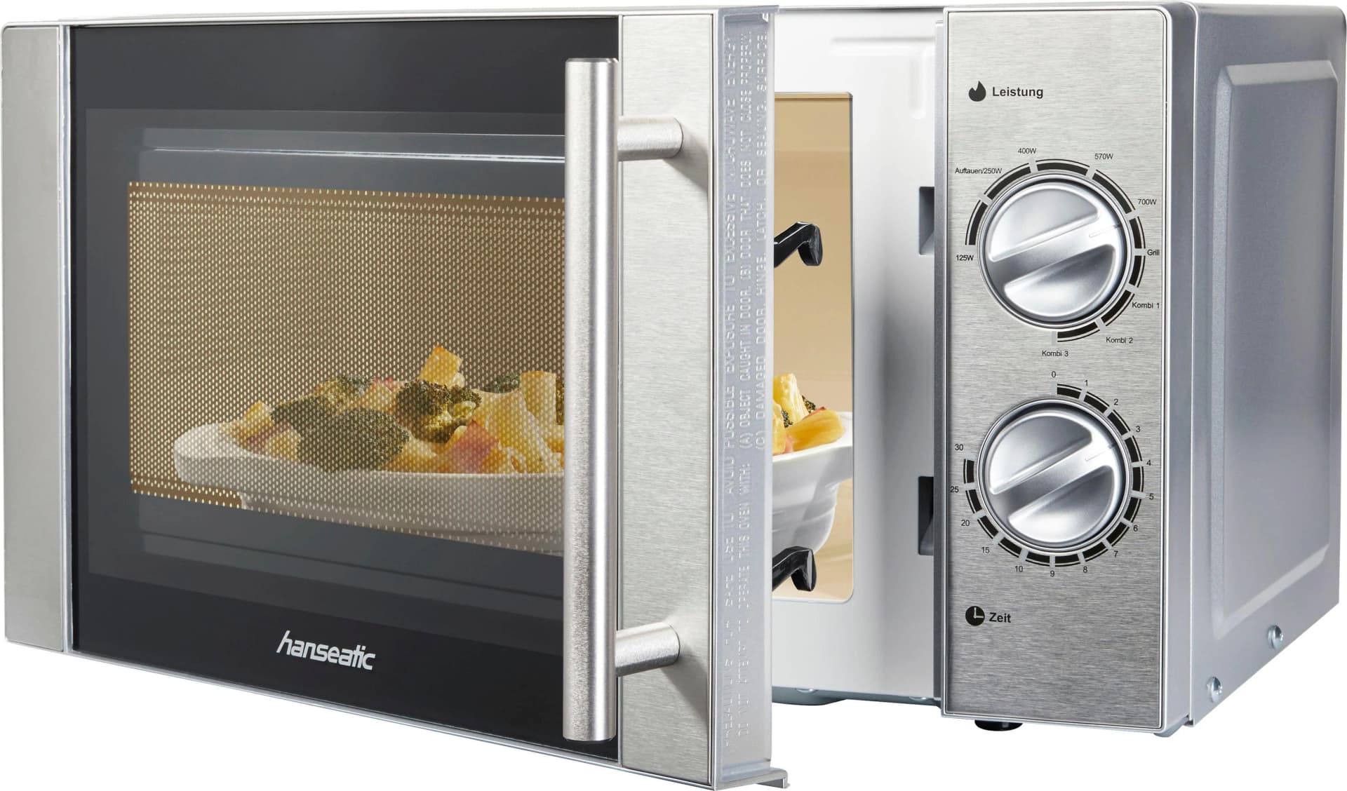 Hanseatic Mikrowelle 65509859 Silber 20L 700W