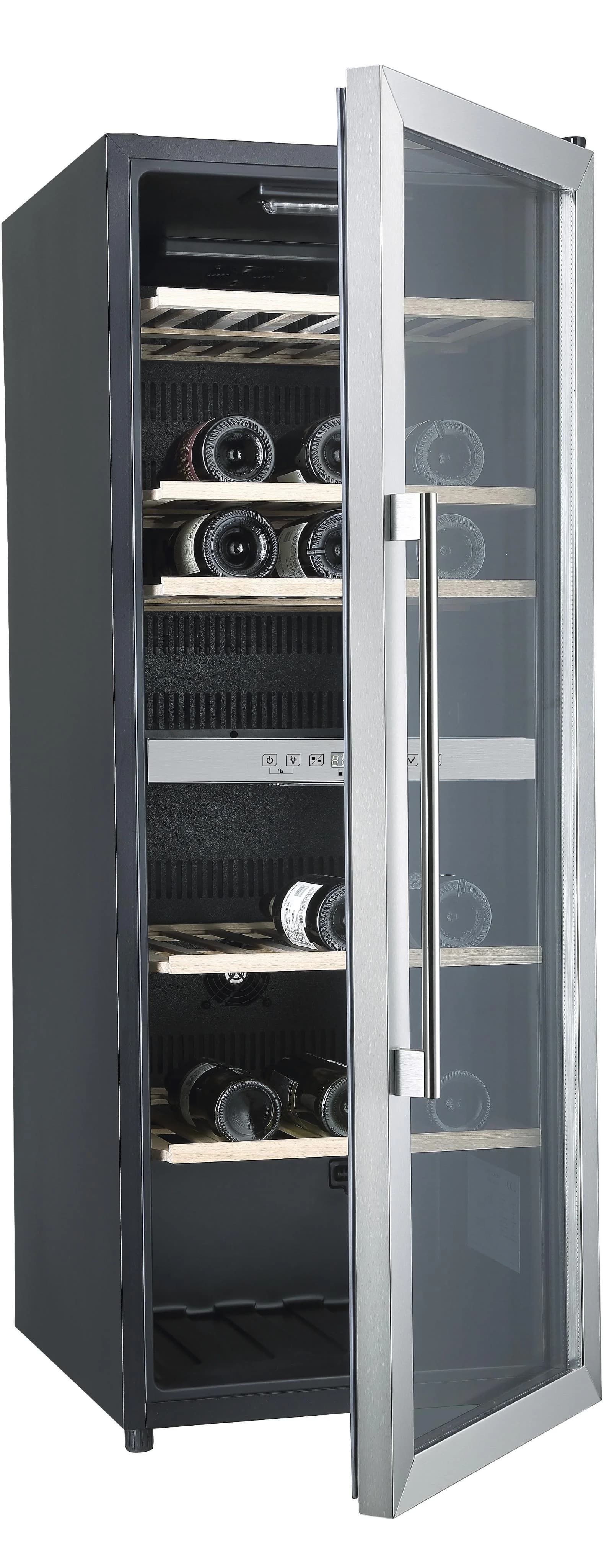 HANSEATIC Weinkühlschrank HWC77FCIA Schwarz