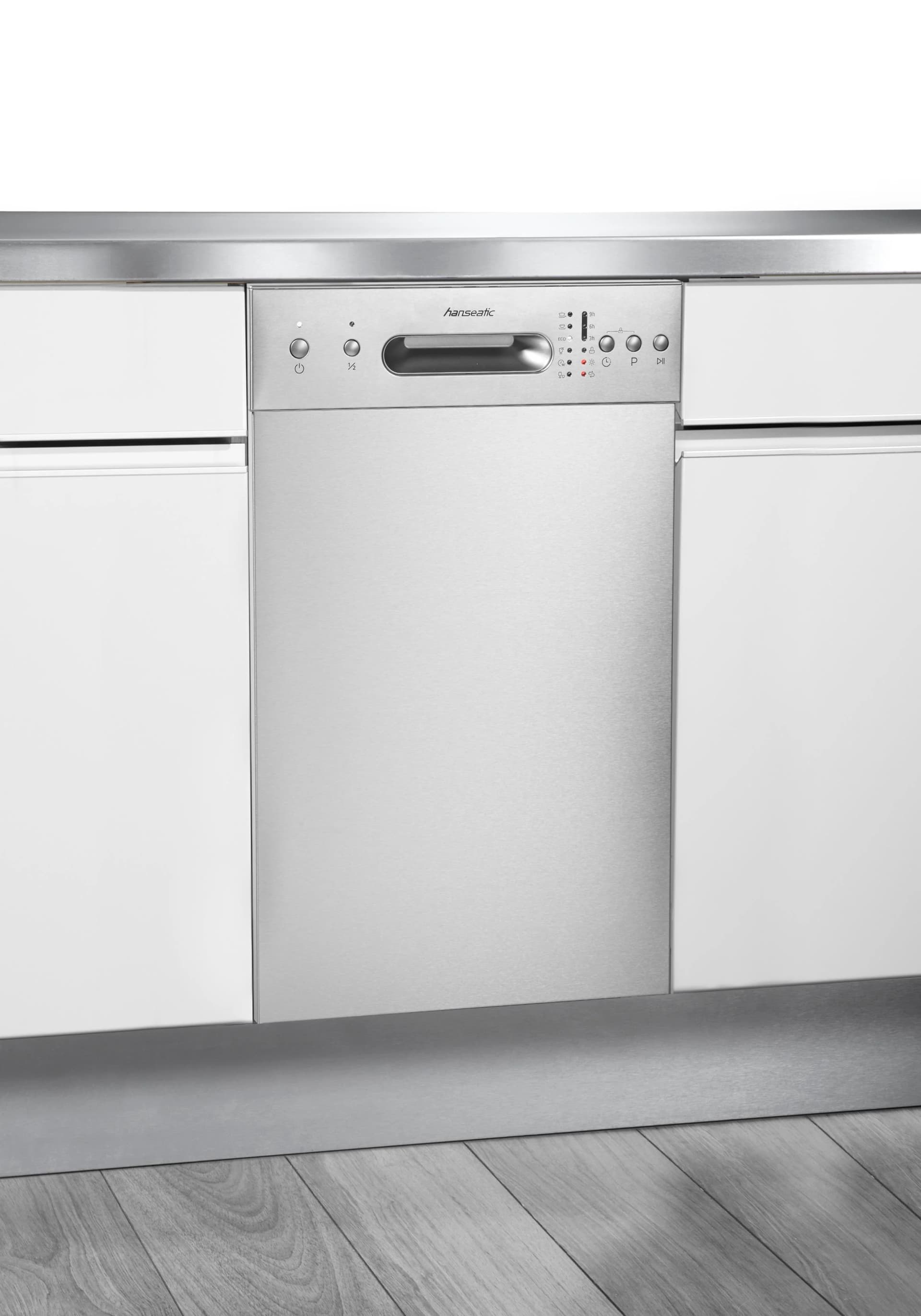 HANSEATIC Unterbaugeschirrspüler HGU4582E97736BI Silber
