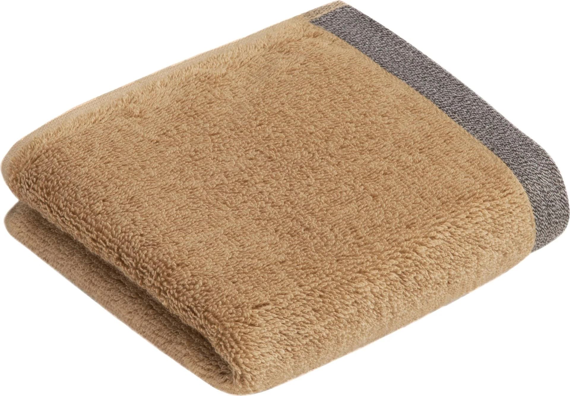 BUGATTI Gästehandtücher Prato 3er Set Camel Frottee