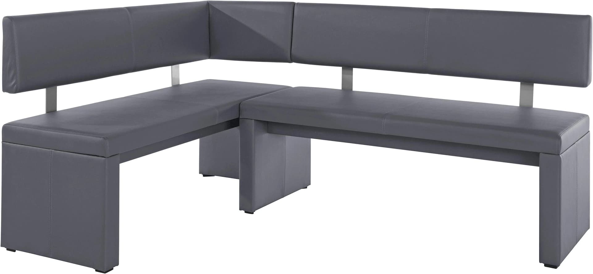 OTTO HOME Eckbank Charissa Grau Kunstleder