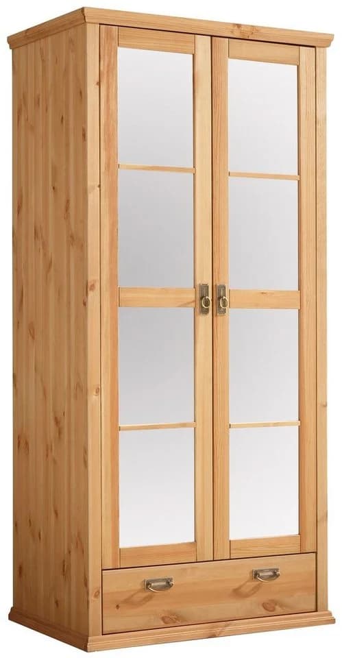OTTO HOME Madrid Kleiderschrank Beige Massivholz Kiefer
