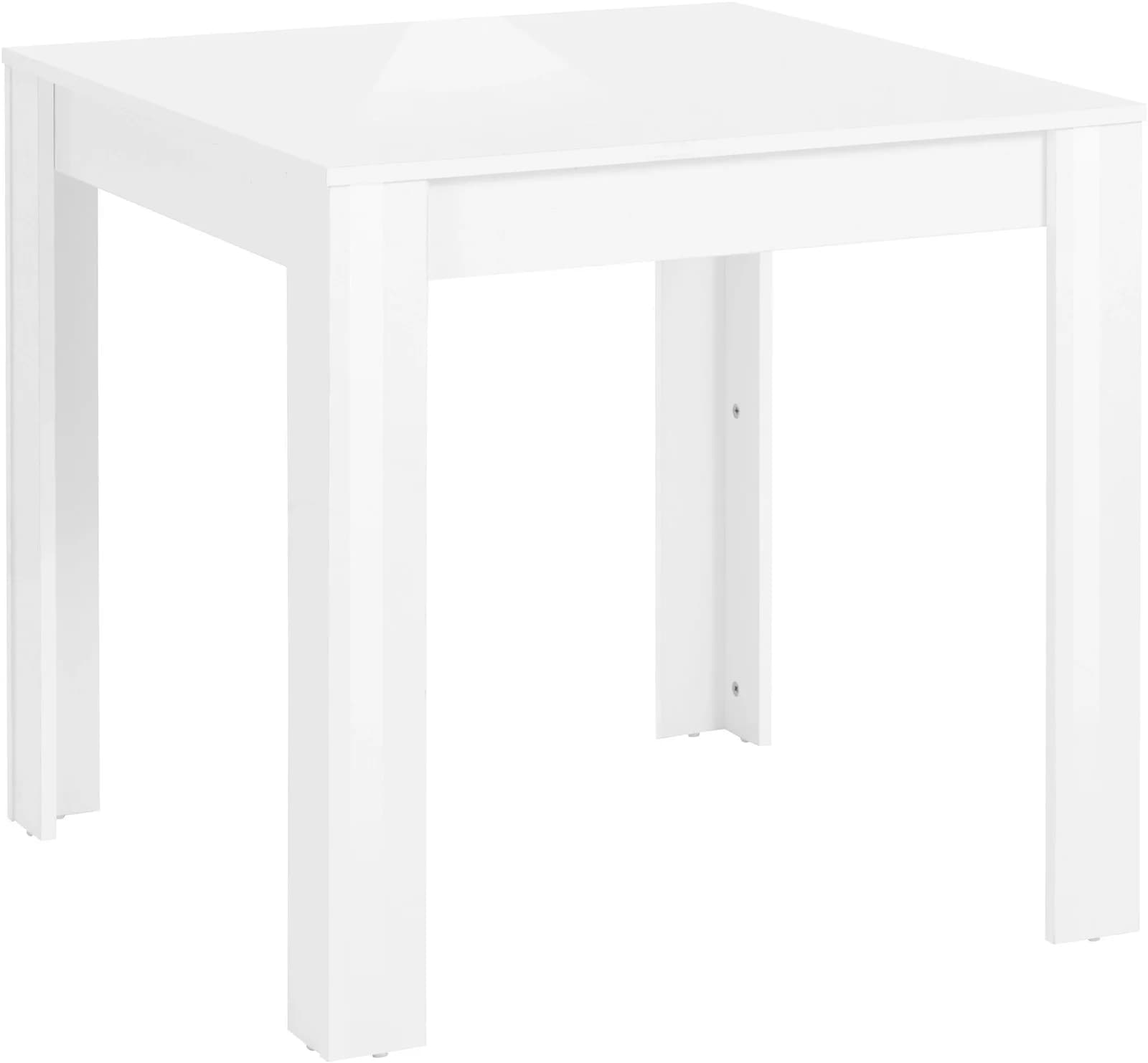 Esstisch OTTO HOME Meigh Weiß Hochglanz 80x80cm