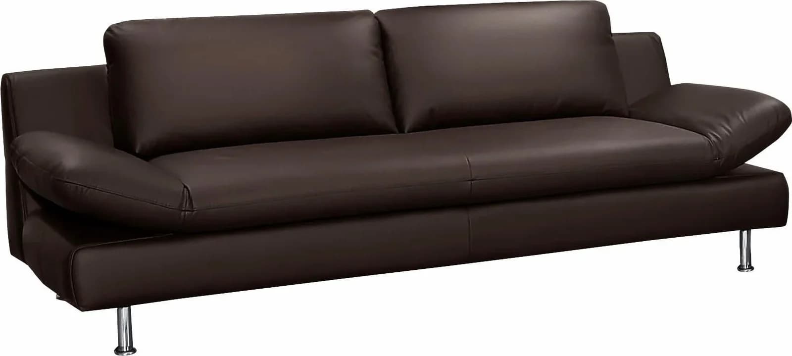 Places of Style Redding 3-Sitzer Sofa Braun Echtleder