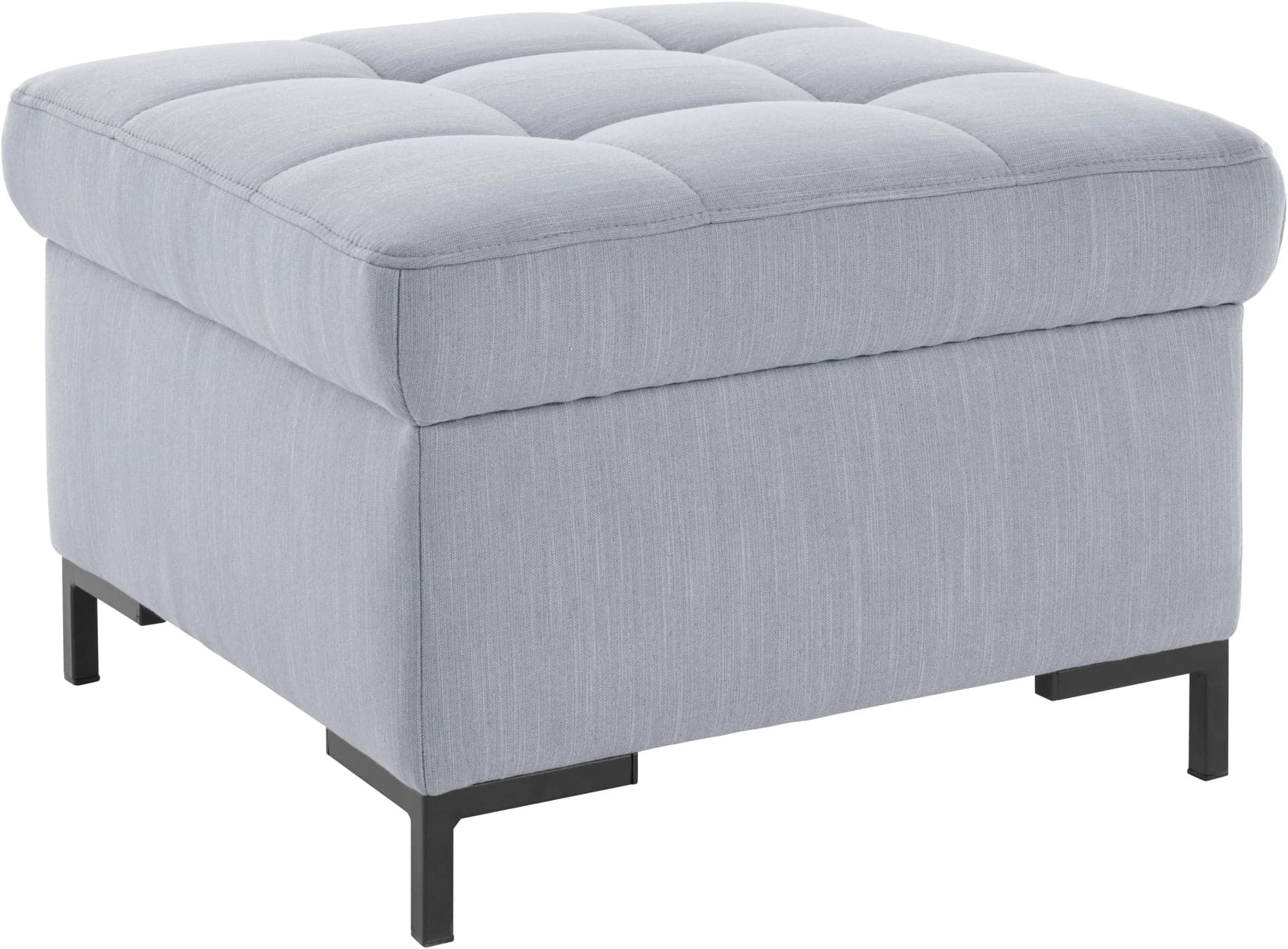 OTTO PRODUCTS Grazzo Hocker Silber Recyceltes Polyester