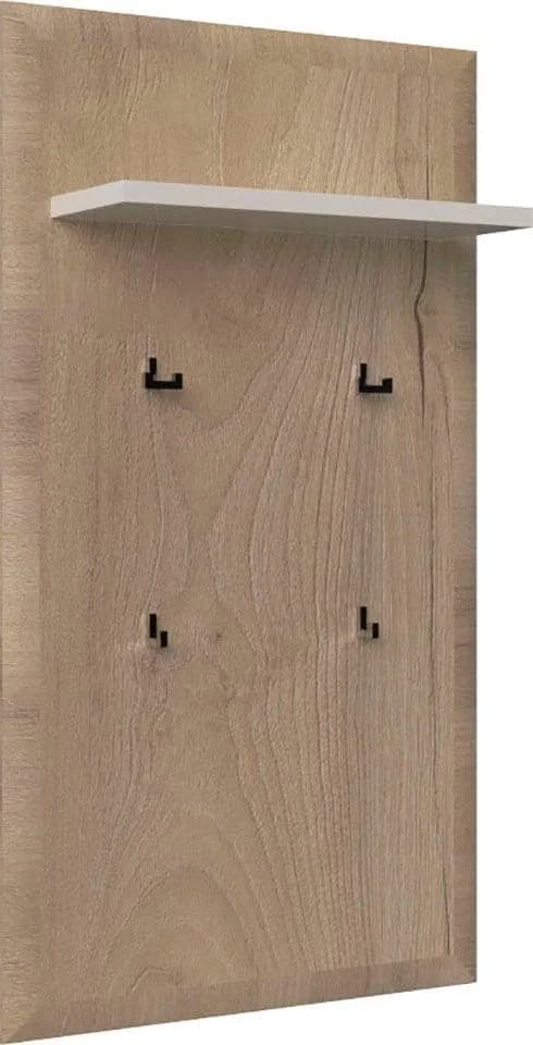OTTO HOME Garderobenpaneel Gala Hochglanz Beige mit Haken