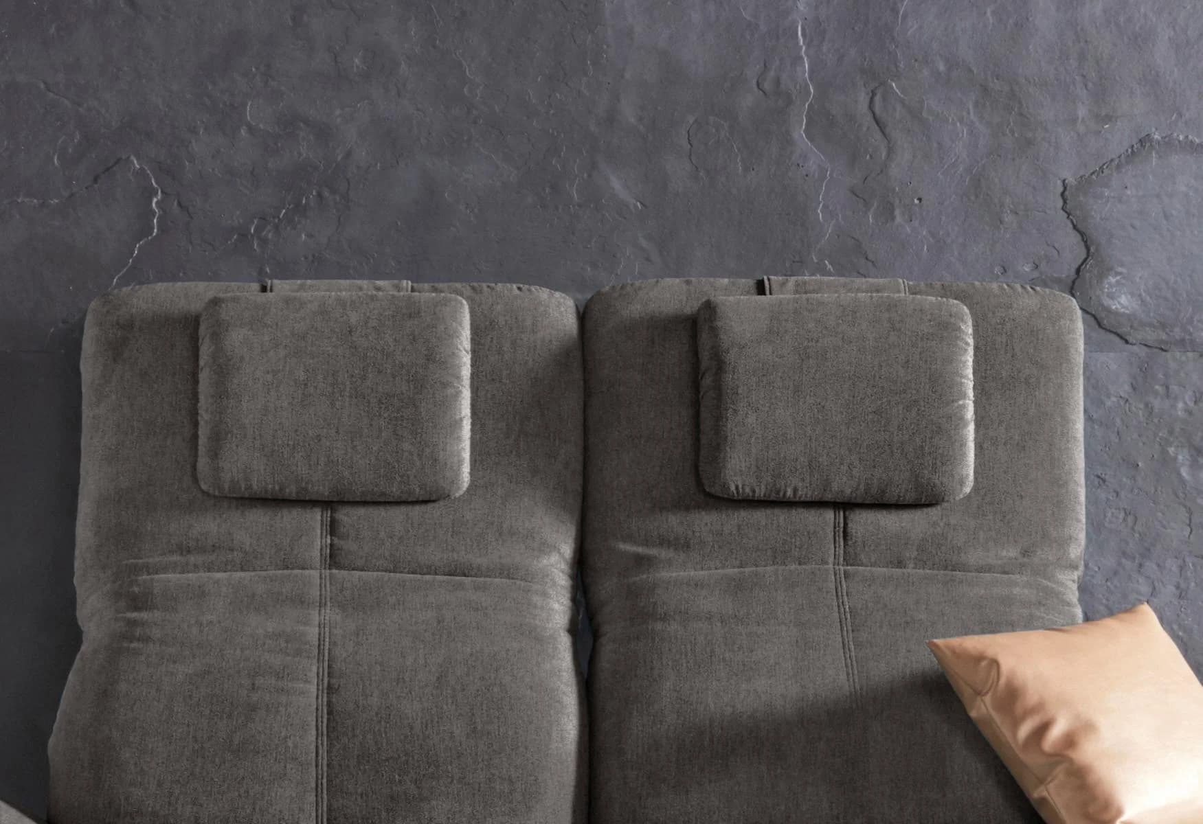 Home Affaire Milano Kopfstütze Grau NaturLEDER
