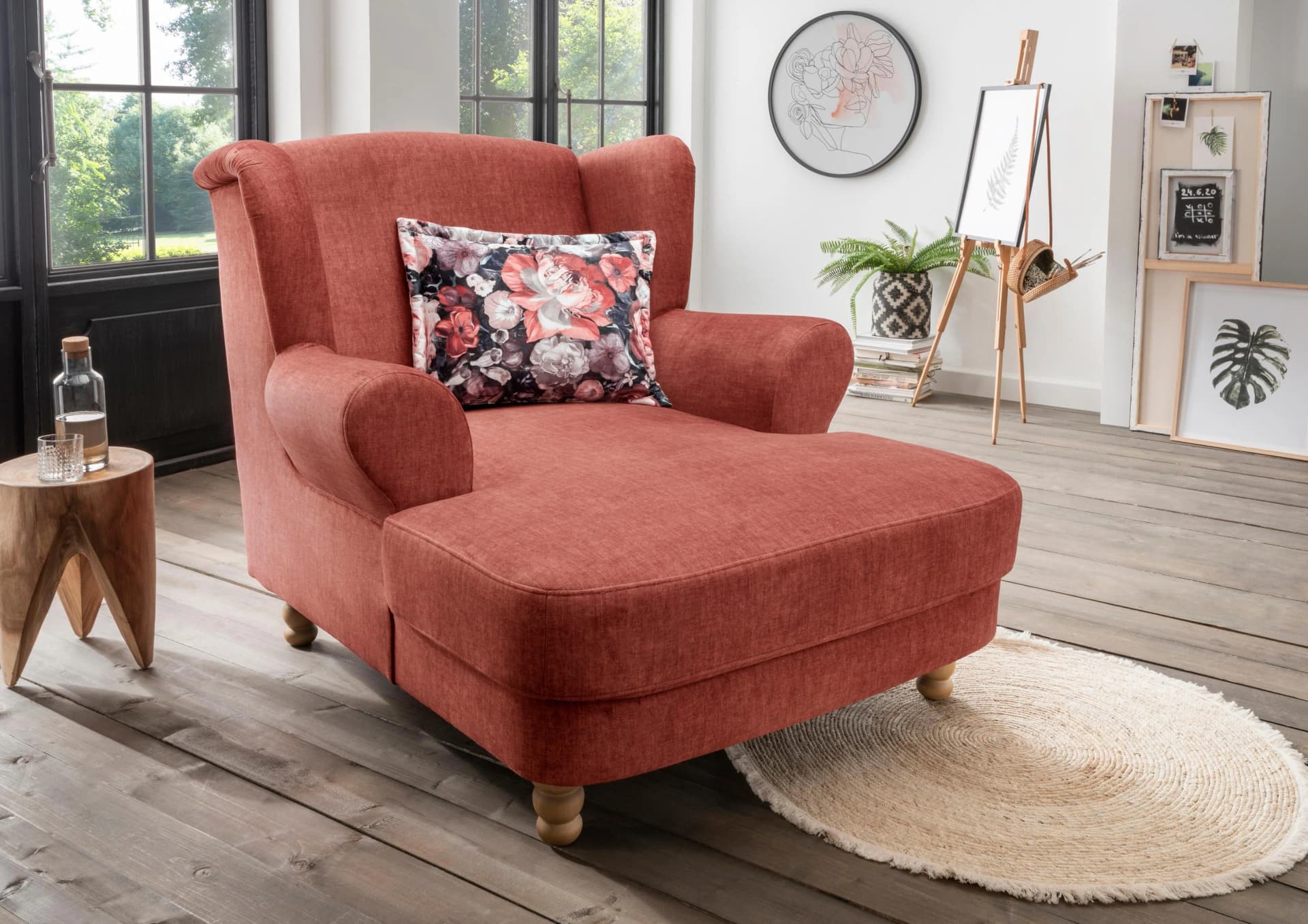 Home Affaire Loveseat Tassilo Koralle Samt Polstermöbel